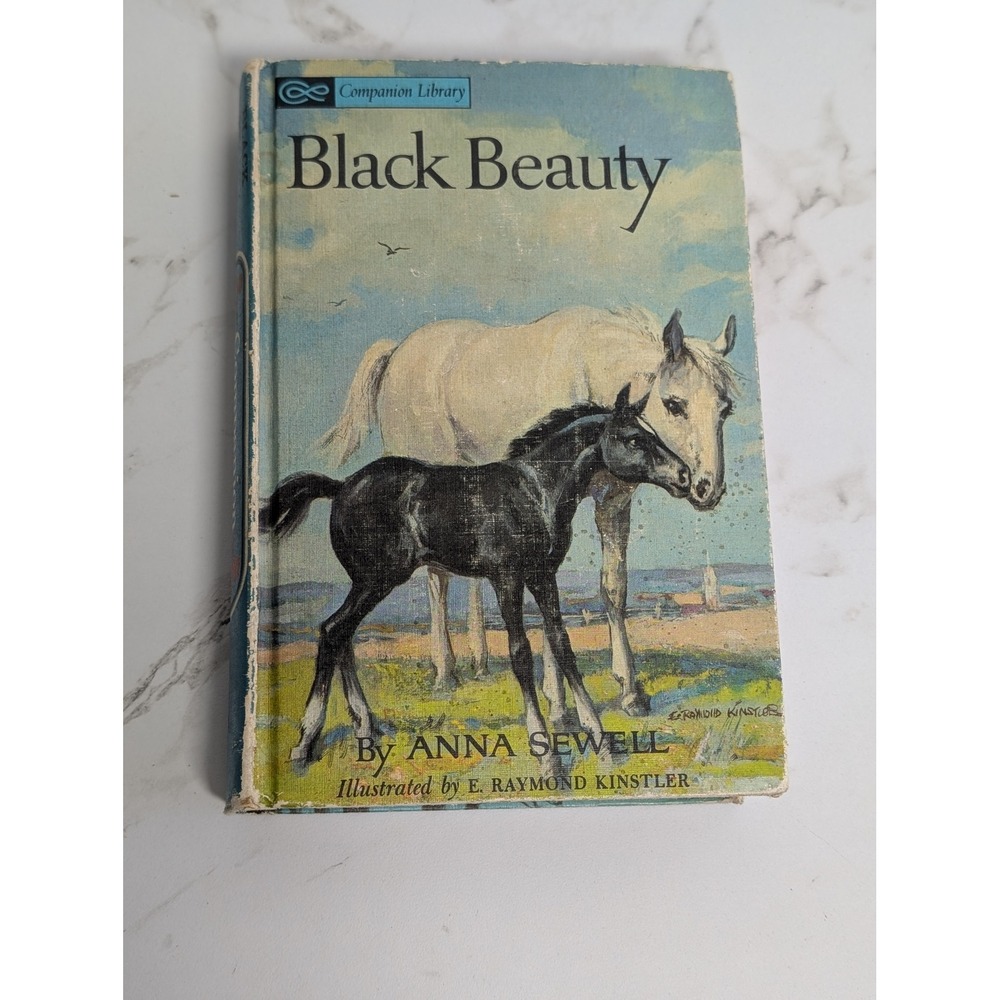 Black Beauty Anna Sewell Companion Library Vintage Hardcover Illustrated Book